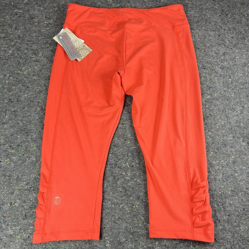 Marika Balance Collection Women's Large Orange Capri Leggings Workout Pants